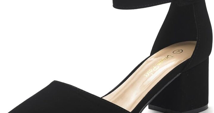 DREAM PAIRS Women’s Low Heel Pump Shoes