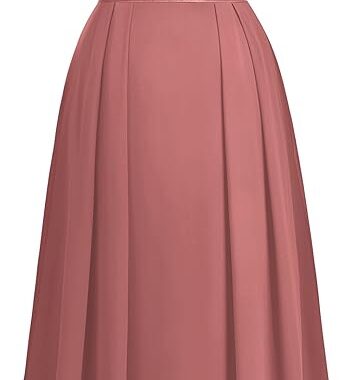 DRESSTELLS Lace Wedding Guest Formal Dresses, V-Back Empire Waist Bridesmaid Prom Party Evening Gown 2025